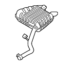 LR092863 - : Rear Muffler for Land Rover: Range Rover Velar Image