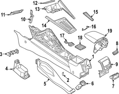 Center Console for 2022 Volkswagen GTI #0
