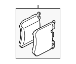 34108844368 - Brakes: Brake Pads for BMW Image
