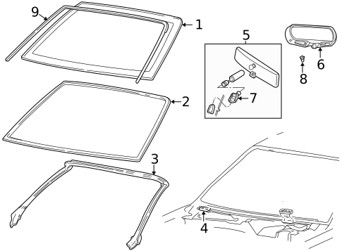 Reveal Moldings for 2003 Ford Mustang #1