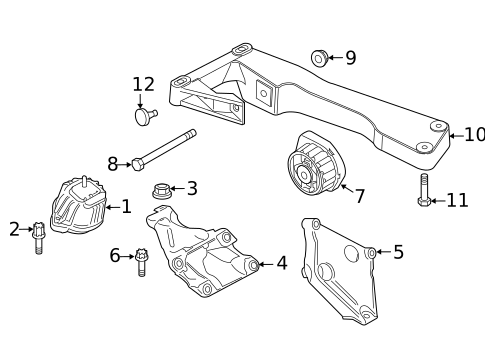 Engine & Trans Mounting for 2015 BMW X3 #0