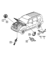 56038724AB - Electrical: Alarm Siren for Mopar Image