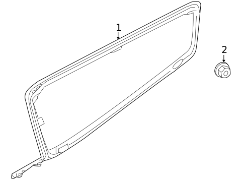 Glass & Hardware for 2009 Kia Borrego #0