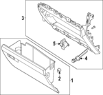 PC3Z6006024AB - : Glove Box Door for Ford Image