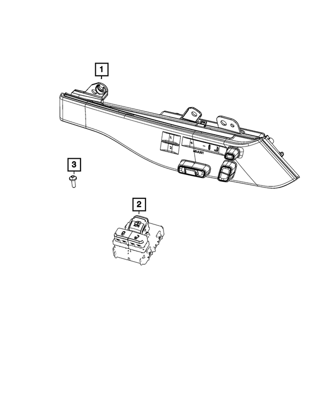 68347521AK - Electrical: Power Seat Switch for Mopar Image