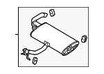 28710AT100 - : Rear Muffler for Kia Image