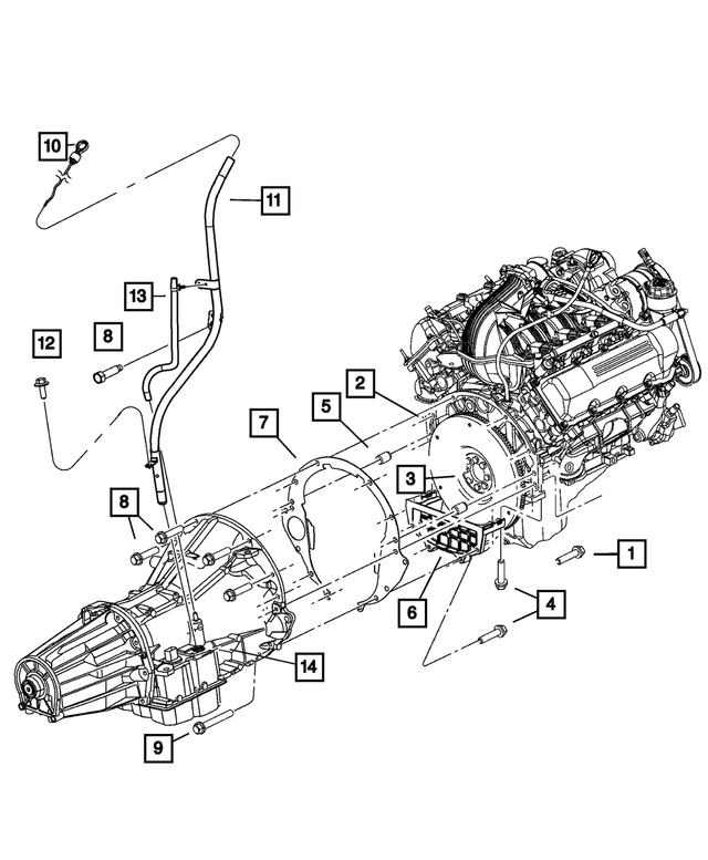 53032845AA - Automatic Transaxle 4 Speed: Vent Tube for Mopar Image