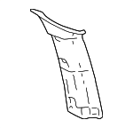 10437277 - Body: Lock Pillar Trim for Chevrolet: Venture | Oldsmobile: Silhouette | Pontiac: Montana, Trans Sport Image