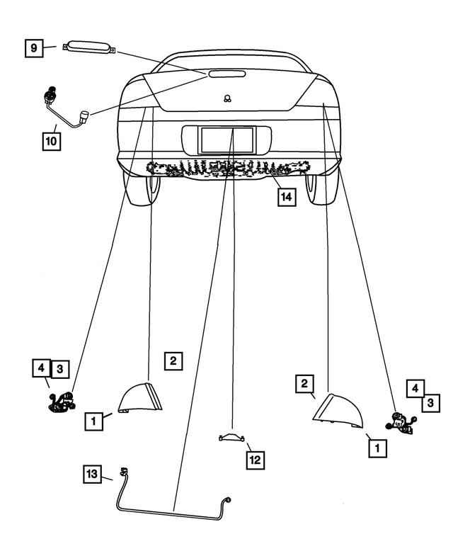 4604407AB - Electrical: High Mounted Stop Lamp Wiring for Mopar Image