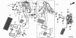 17800TA0A01 - Chassis: PEDAL ASSY., ACCELERATOR for Honda Image
