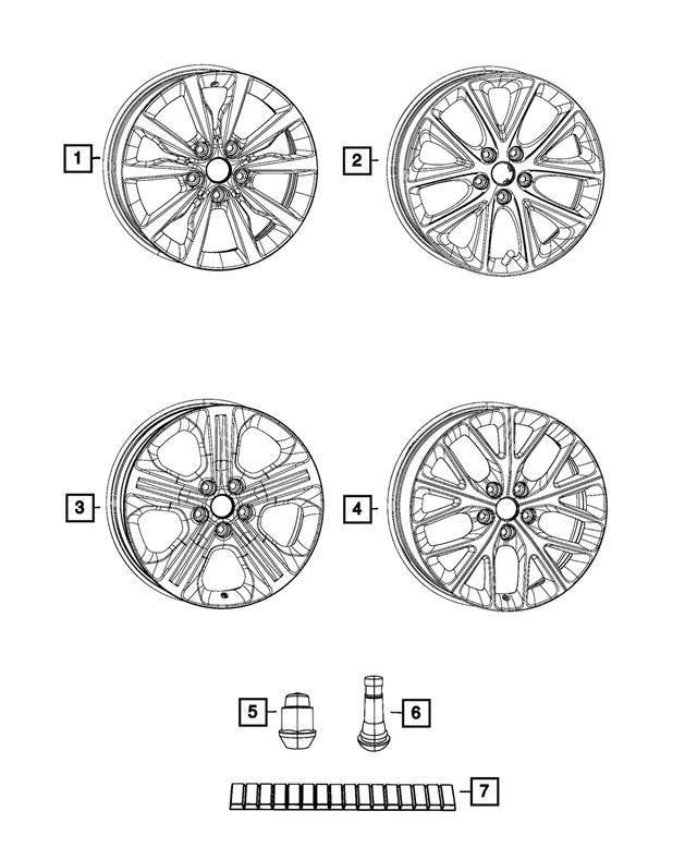5154061AA - Wheels: Wheel Weight for Mopar Image image