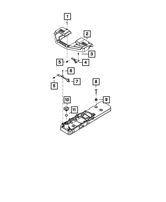 68069385AA - 6.7L Turbo Diesel; Engine: Hex Flange Head Bolt, Mounting, Cover for Mopar Image image