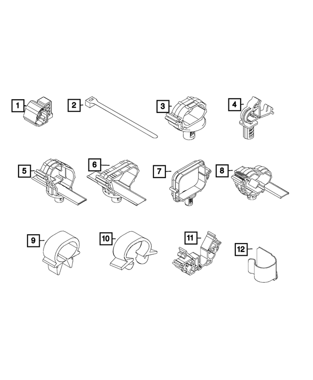 6106189AA - Electrical: Wiring Clip for Mopar Image