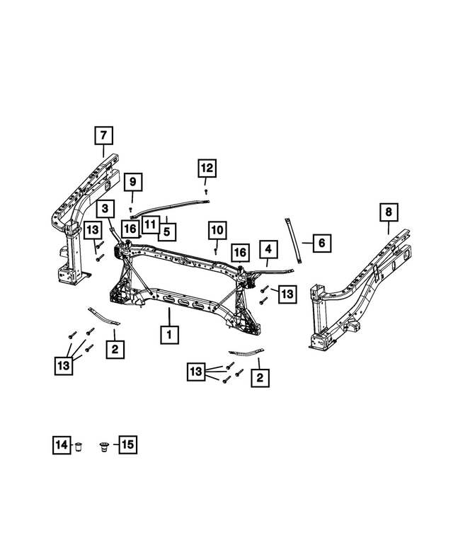 6506598AA - Cooling: Nut/rivet for Mopar Image