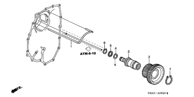 AT Idle Shaft for 2003 Honda CR-V #0