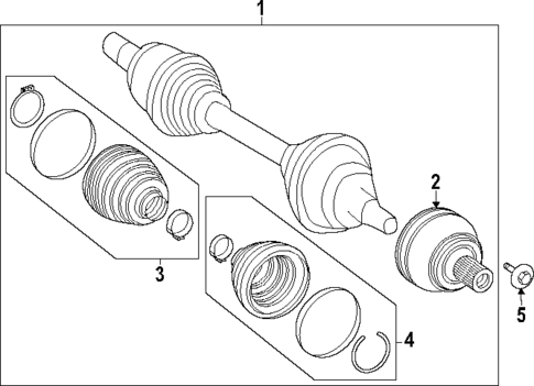 Drive Axles for 2024 Mercedes-Benz EQB 350 #0