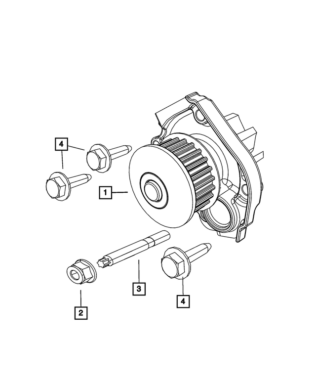 6106023AA - Cooling: Nut And Washer for Mopar Image