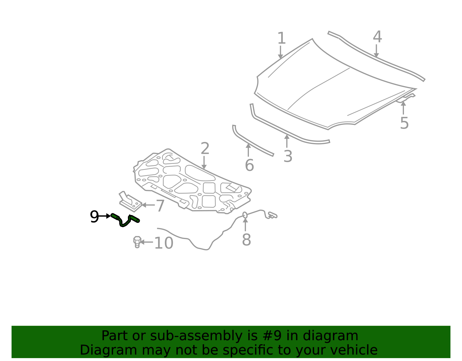 NEW OEM Ford Hood Latch Striker 8L5Z-16K689-A For Mustang Ranger 2008-14 2019-22