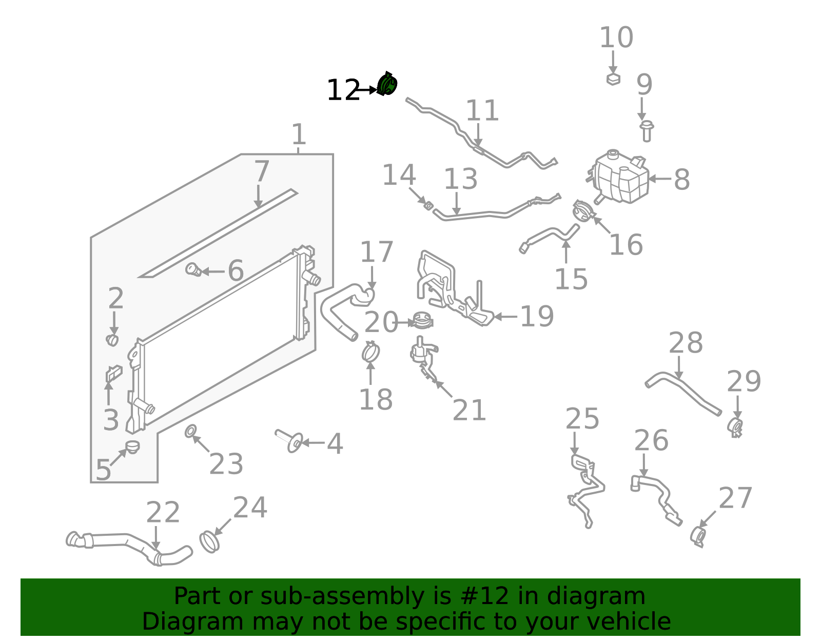 S444 Rwt W527301-S444 - Engine Coolant Reservoir Overflow Hose Clamp - 2014-2025 ...