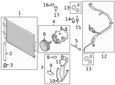 A/C Accumulator/Receiver Drier for 2019 Ford Transit-150 #0