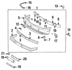 1248850069 - Body: Bumper Cover Intermediate Piece for Mercedes-Benz Image
