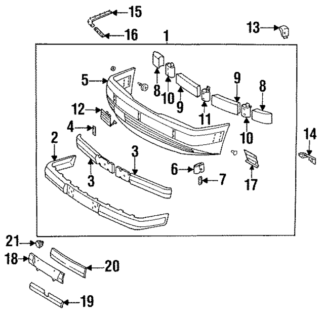 1248802570 - Body: Bumper Assembly for Mercedes-Benz Image