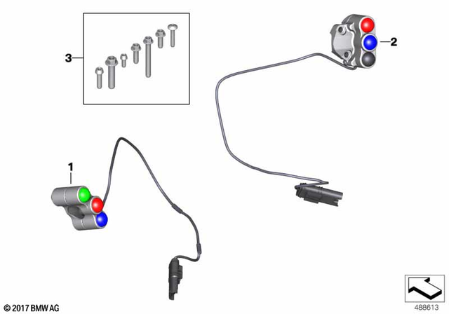 61318388318 - General Electrical System: Combination Switch Left - Hp for BMW-Motorrad Image