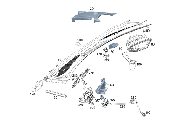 1775240800 - Heating and Ventilation: Engine Compartment Cover for Mercedes-Benz: 180A, 220a, A220, A35 AMG Image image