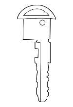 D651582GXC - Steering: Key for Mazda: 3, 6, CX-7, MX-5 Miata Image