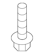 17525S0XA00 - Fuel System: Tank Strap Bolt for Honda Image