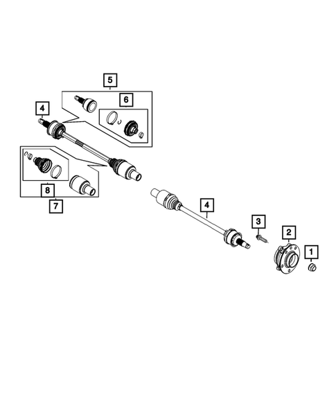 Rear Axle Shafts for 2023 Dodge Hornet #0