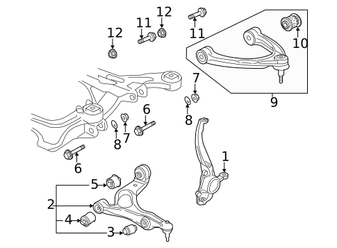Suspension Components for 2012 Volkswagen Touareg #0