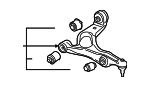 7P0407151E - Suspension: Lower Control Arm for Volkswagen Image