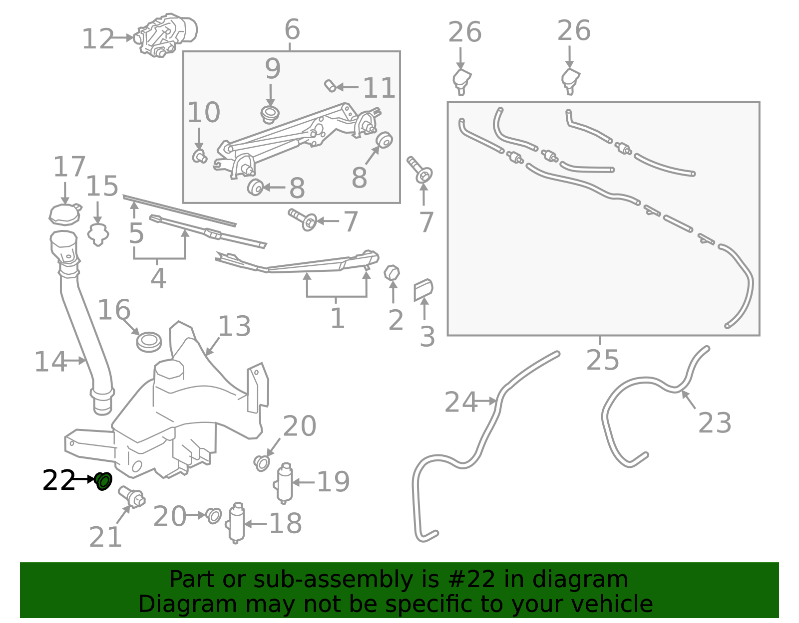 2015-2025 Subaru Level Sensor Grommet 86623AL02A | OEM Parts Online
