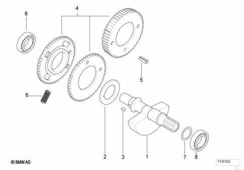 Compensating Shaft for 1997 BMW-Motorrad F 650 ST #0