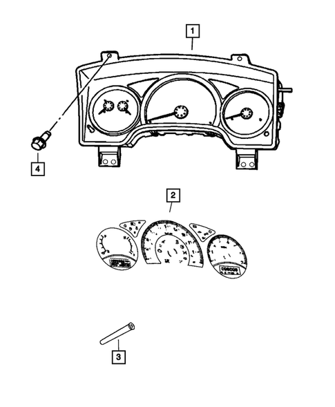 Instrument Panel Cluster for 2004 Dodge Durango #0
