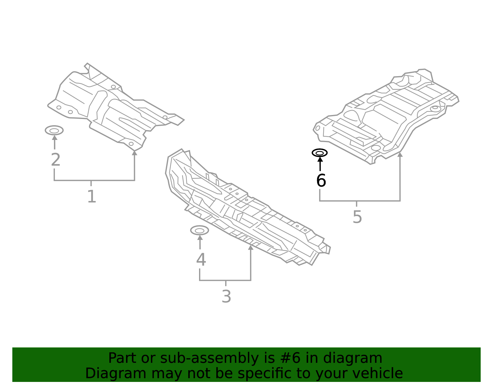 WHT-003-386 - Center Shield Retainer 2016-2024 Audi | Audi OEM Parts