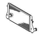 1K0145803CD - Cooling System: Inter-cooler for Volkswagen: Eos, Golf R, GTI, Jetta, Rabbit Image