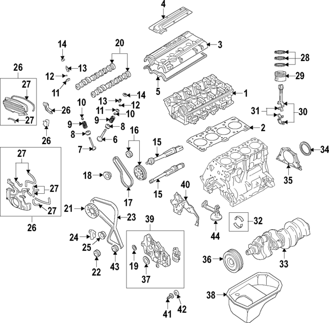 1052B119 - : Engine Crankshaft Main Bearing for Mitsubishi Image