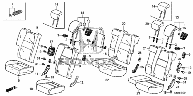 Rear Seat for 2016 Honda HR-V #0