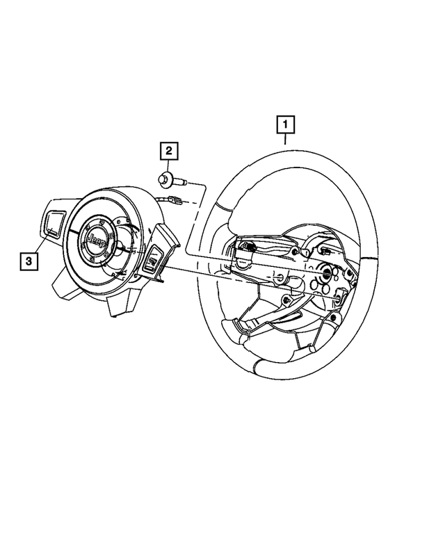 1KQ421J3AA - Steering: Steering Wheel for Mopar Image image