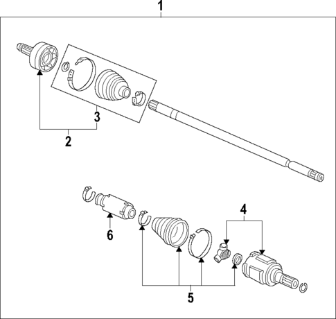 Axle Shafts & Joints for 2011 Honda Insight #0