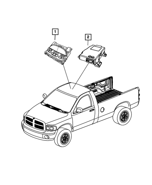 Keys, Modules and Engine Controllers for 2015 Ram 2500 #6