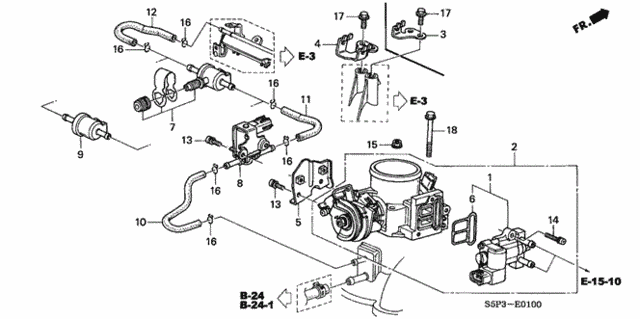 Throttle Body for 2001 Honda Civic #0
