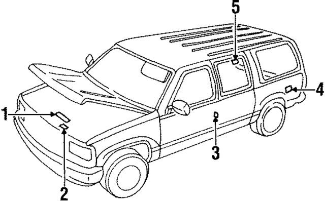 15589328 - Body: Utility Vehicle Label for GM Image