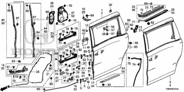 Slide Door Panels for 2021 Honda Odyssey #0