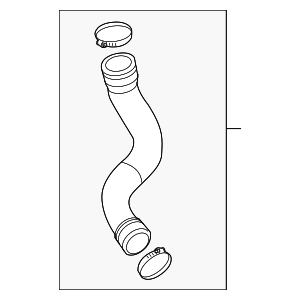 8K0145737S - Cooling System: Turbocharger Intercooler Pipe for Audi Image