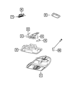 68201979AA - Electrical: Overhead Console Bracket for Mopar Image