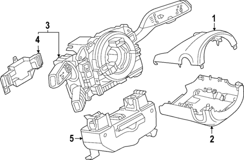 Shroud, Switches & Levers for 2022 Audi Q4 e-tron Sportback #0