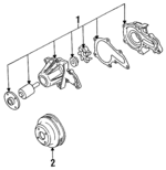 1610079127 - Cooling System: Water Pump Assembly for Toyota Image image